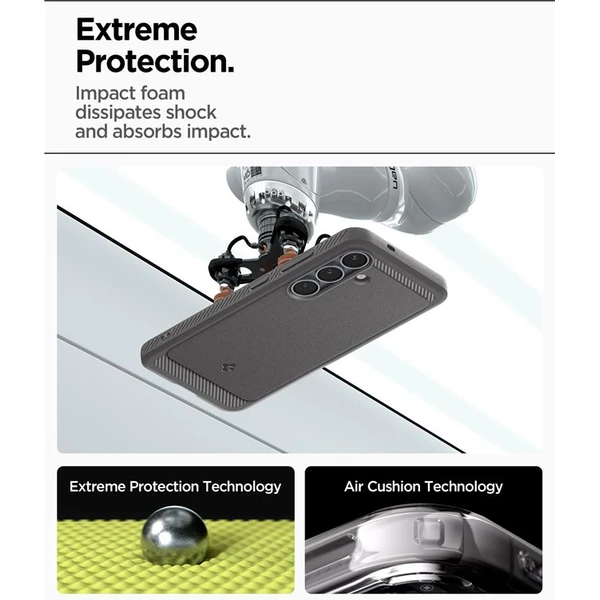 Spigen Rugged Armor MagSafe kryt Samsung Galaxy S25 šedý - Pouzdra - Obrázek da88e638e8aa416f9d210cad110e62cf