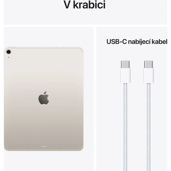 Apple iPad Air 13" 128GB Wi-Fi + Cellular hvězdně bílý (2026) (Kategorie A) - Tablety - Obrázek da9e13d089b1481a83bf6ae643ff1c81