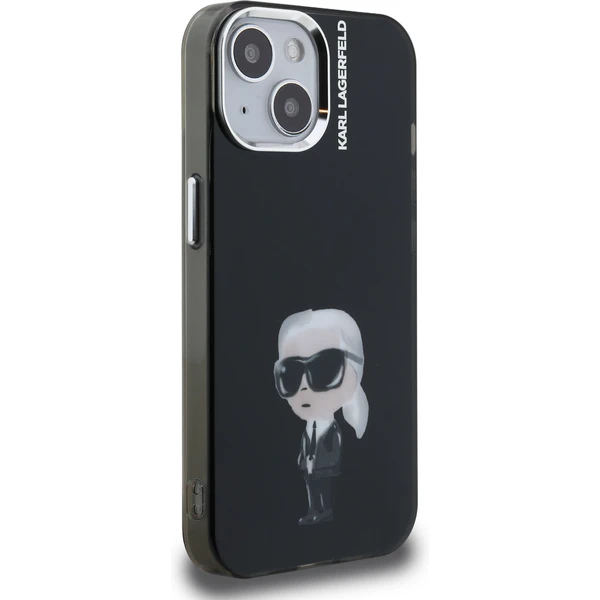 Karl Lagerfeld IML Aquarelle Karl kryt iPhone 15 černý - Pouzdra - Obrázek daa56c7fc26f4a8c8a7b0cef52d72493