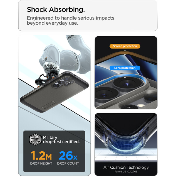 Spigen Tough Armor MagSafe kryt Samsung Galaxy S26 Ultra tmavě šedý - Pouzdra - Obrázek dab87c1ff3c94dcba3c05db63541a50b