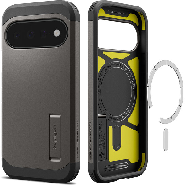 Spigen Tough Armor MagSafe kryt Google Pixel 11 gunmetal
