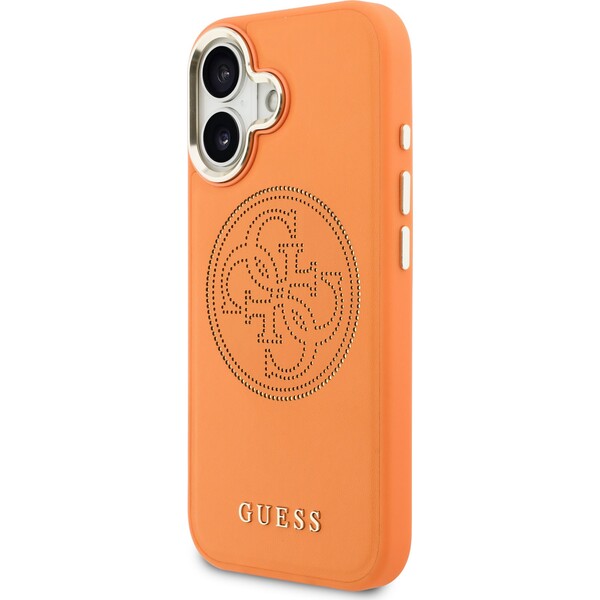 Guess PU Perforated 4G Logo MagSafe kryt iPhone 17 oranžový - Pouzdra - Obrázek dad1549afff7466c8baee1bae115f559