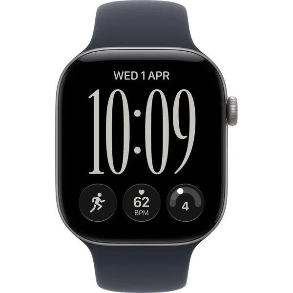 Apple Watch Series 12 (46mm) Vesmírně šedý hliník s námořnicky modrým sportovním řemínkem M/L - Chytré hodinky - Obrázek dae4da99bfcd423e97132157b13b01f3