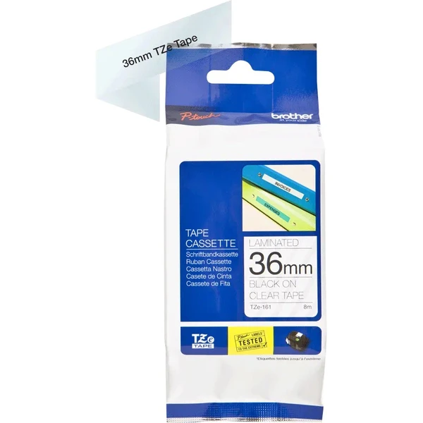 Brother TZe-161 páska černá na průhledném 36 mm - Pásky pro štítkovače - Obrázek daef9c78627a483aa2181b31b2775363