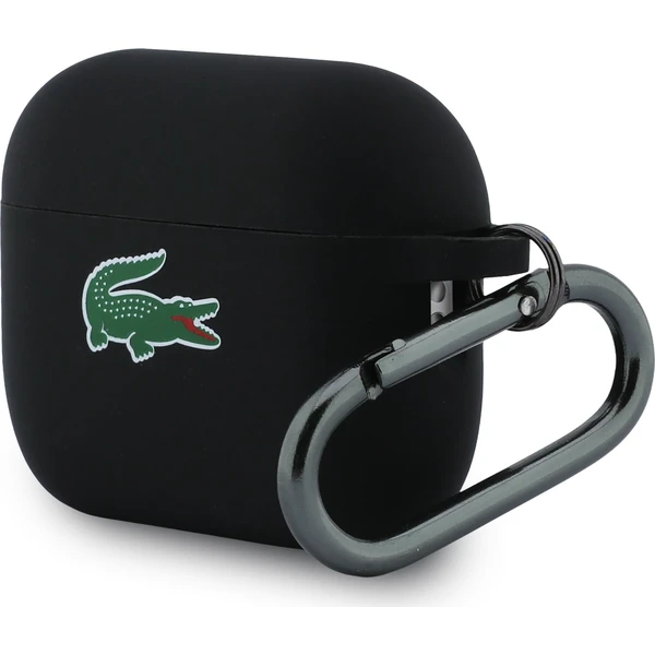 Lacoste Liquid Silicone Croc Logo pouzdro AirPods Pro 3 černé - Pouzdra - Obrázek daf6d58df0de4fc28a3838a00a969558