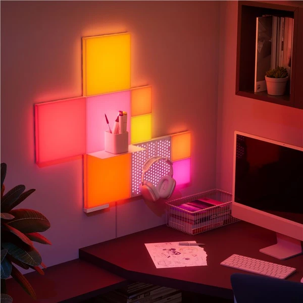 Nanoleaf Blocks Big Squares Starter Kit startovací sada modulárního osvětlení 6 Pack - Chytrá osvětlení - Obrázek daf9c250105948af95e402bb907e51f4