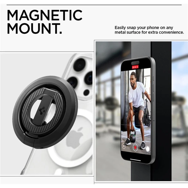Spigen O-Mag Magnetic Phone Holder MagSafe stojánek černý - Stojánky - Obrázek db023a7c4fd94d059f1569c6f1afac8b