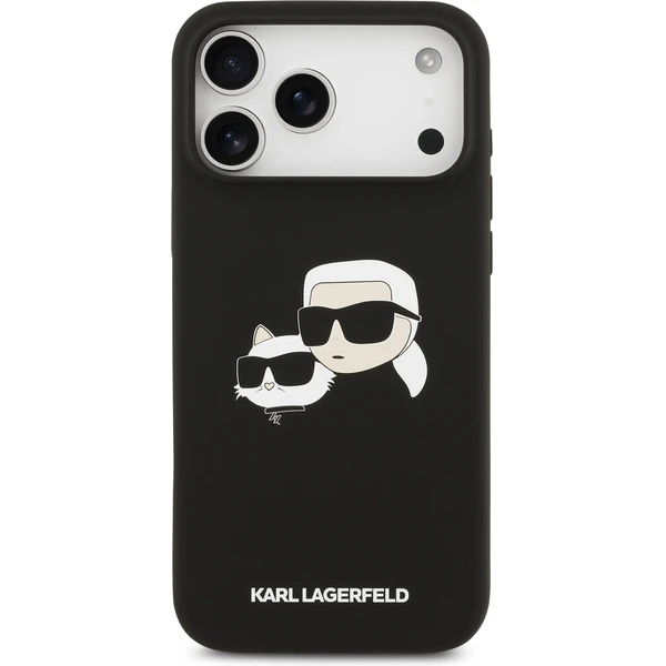 Karl Lagerfeld Liquid Silicone Double Heads MagSafe kryt iPhone 17 Pro Max černý - Pouzdra - Obrázek db5b5981b9a64e978340c77efa5b118c