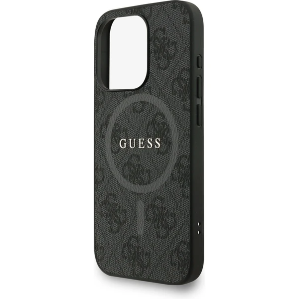 Guess PU Leather 4G Colored Ring Strap MagSafe kryt iPhone 15 Pro černý - Pouzdra - Obrázek db5ed4d874a84f78bf7b9c4d6700e5e6