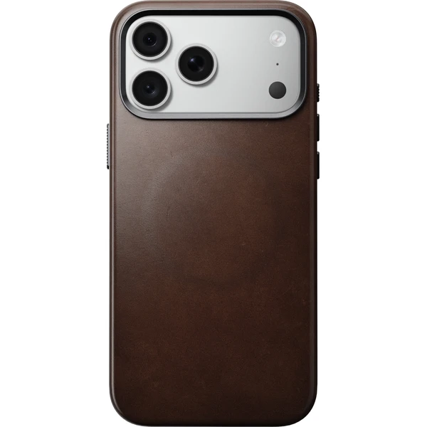 Nomad Traditional Leather (Horween) MagSafe kožený kryt iPhone 17 Pro Max/18 Pro Max Rustic Brown - Pouzdra - Obrázek db62aa8834354732b3ff55daace39681