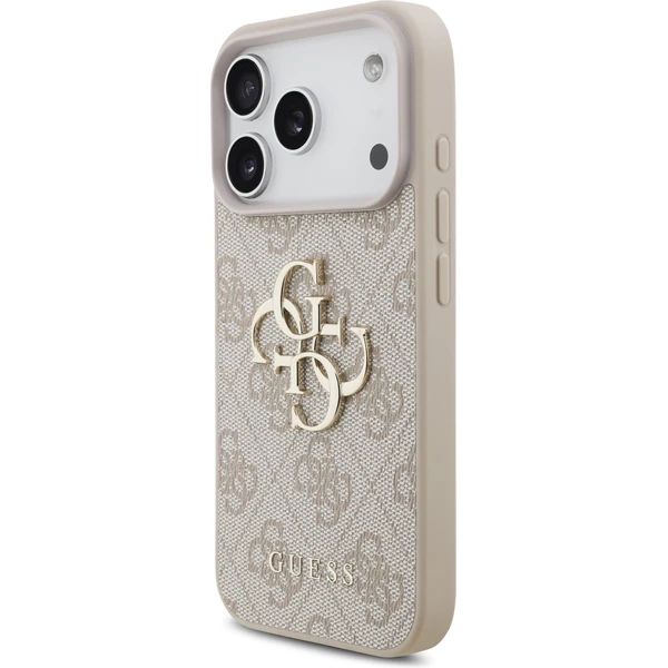Guess PU 4G Metal Logo Strap kryt iPhone 17 Pro růžový - Pouzdra - Obrázek db7d174a6a574f55a3b1d61fe63d60ab