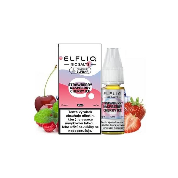 Elfliq Salt Chladivá jahoda s malinou a třešní 10ml (10mg)