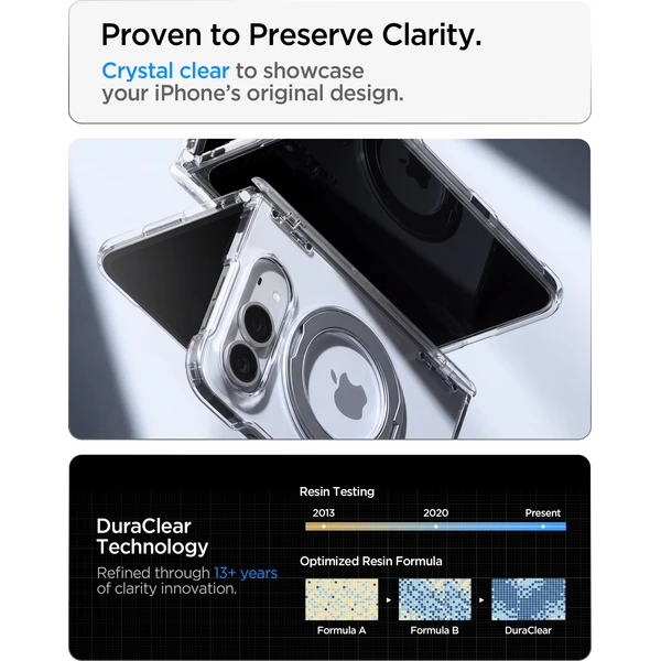 Spigen Ultra Hybrid Pro S MagSafe kryt iPhone Duo clear white - Pouzdra - Obrázek dba037a9fae74df4829c54e5ba3044e9