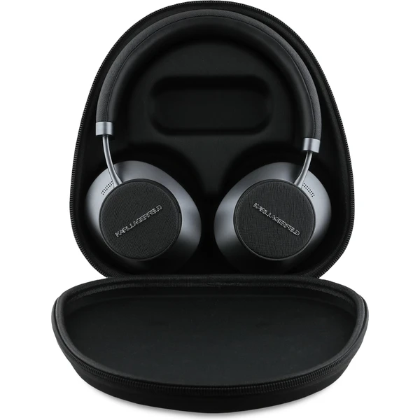 Karl Lagerfeld Saffiano Metal Logo ANC/ENC bezdrátová sluchátka černá - Sluchátka - Obrázek dba8a005530c4a05ac2502d28e986538