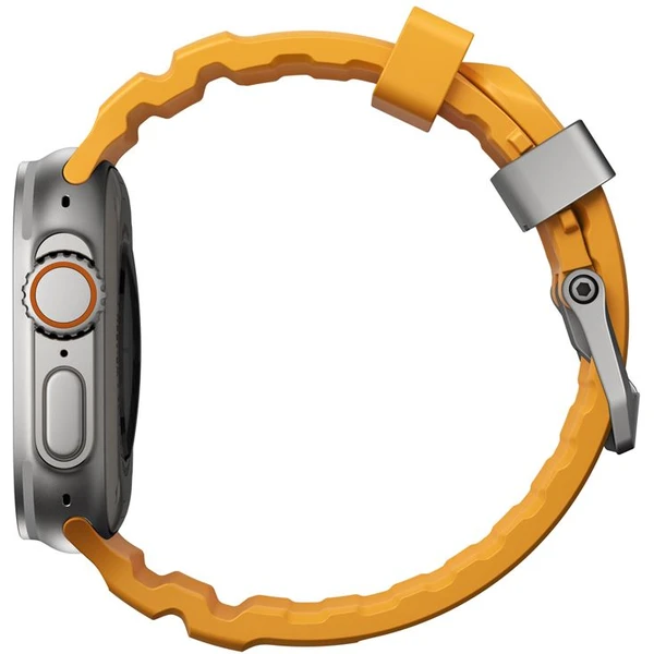 Nomad Rocky Point Band řemínek Apple Watch 49/45/44/42mm stříbrný/žlutý - Řemínky - Obrázek dbb01b7d9ca64bbebe43bd847163e69a