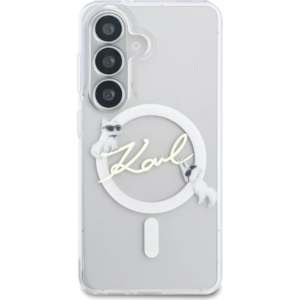 Karl Lagerfeld IML Choupette Karl Script Logo Magnetic kryt Samsung Galaxy S26 čirý - Pouzdra - Obrázek dbb26ce4c0e34bb4b5bd0cc4f87fbe08