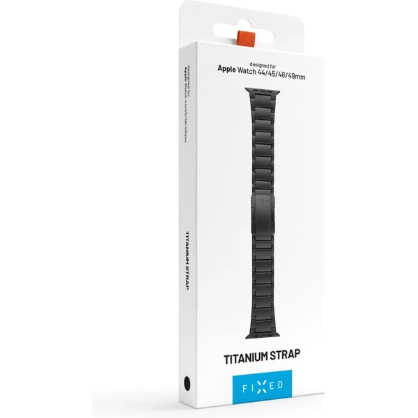 FIXED Titanium Strap titanový řemínek Apple Watch 44/45/46/49mm, černý - Řemínky - Obrázek dbc4c2332385449bab0d05ca5efbbc41