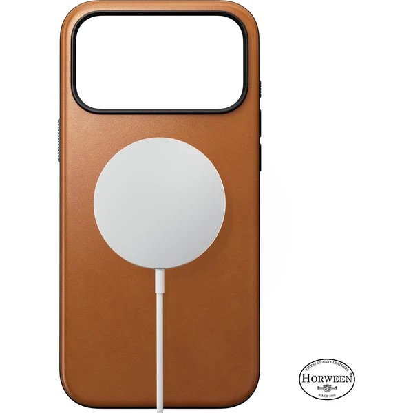 Nomad Modern Leather (Horween) MagSafe kožený kryt iPhone 18 Pro Max Saddle - Pouzdra - Obrázek dbc89e5b79ae4f49b0685e90b6e5afd7