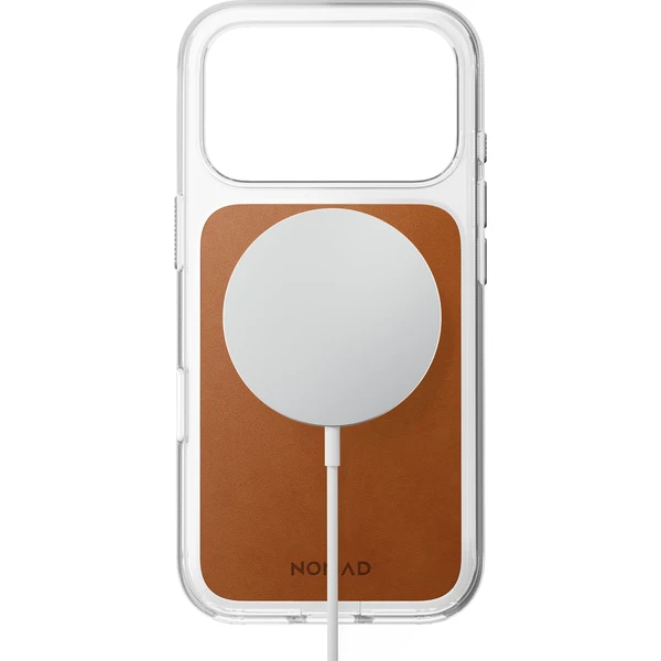 Nomad Clear Leather (Horween) MagSafe kryt iPhone 18 Pro Saddle - Pouzdra - Obrázek dbdbc28cdebc4c70ad054394c2622afe
