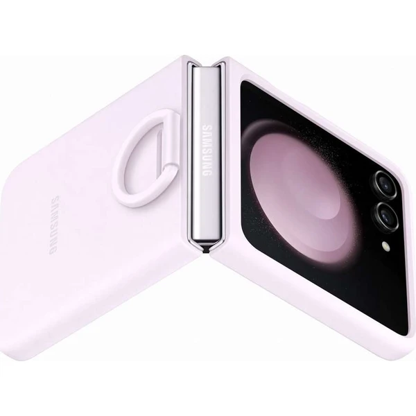 Samsung Silicone case with Ring Z Flip5 Lavender - Pouzdra - Obrázek dbe754ed5f2d4d5999323b2269687cc8