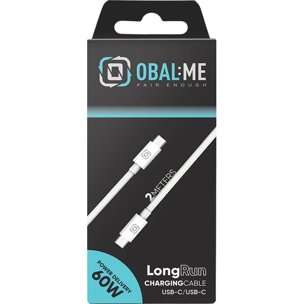 OBAL:ME LongRun USB-C/USB-C kabel 60W 2m bílý - Kabely a redukce - Obrázek dc04193ec4db411694daf87bf6e156c0