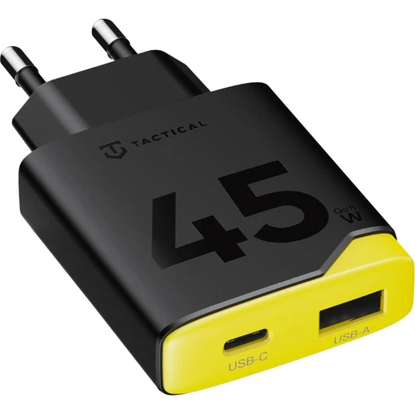 Tactical Minimi GaN 45W nabíjecí adaptér (1xUSB-C, 1xUSB-A) černý - Nabíječky - Obrázek dc131084c8564b3db0dc6938290e7411