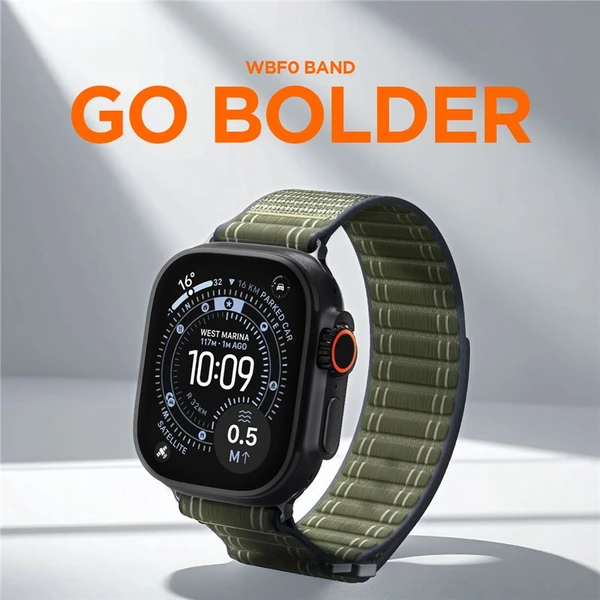 Spigen Fabric Band řemínek (hook-and-loop) Apple Watch 49/46/45/44mm zelený - Řemínky - Obrázek dc24360f94ee4805ae5e615ea5b42213
