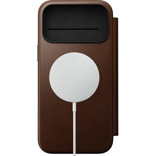 Nomad Modern Leather Folio MagSafe kožené pouzdro iPhone 18 Pro Max Brown - Pouzdra - Obrázek dc48b6c57e774312ac1ce2c161a5e118