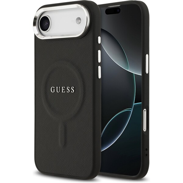 Guess PU Saffiano MagSafe kryt iPhone Air černý