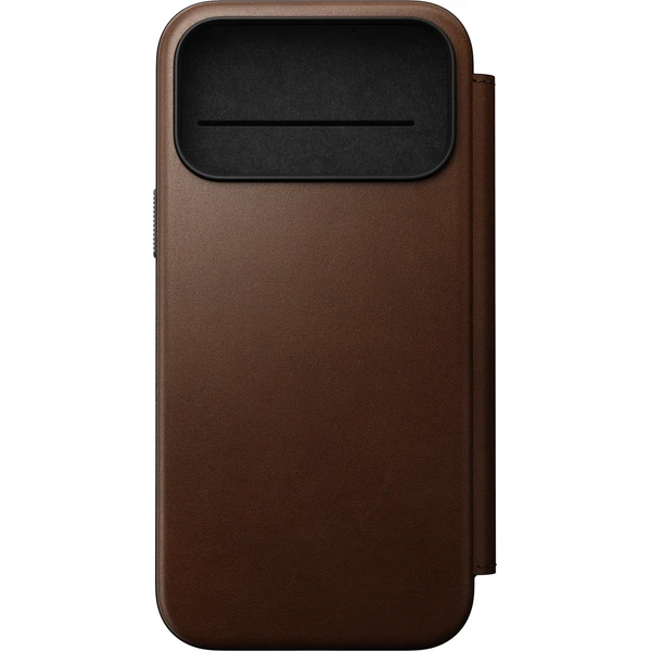Nomad Modern Leather Folio MagSafe kožené pouzdro iPhone 18 Pro Max Brown - Pouzdra - Obrázek dca85b6497544c5892425a1ccc1548b4