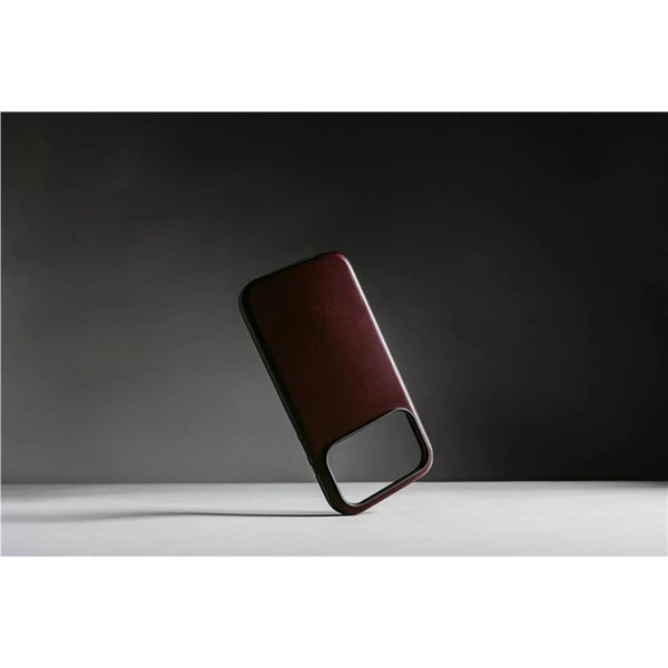 Nomad Modern Leather Case (Horween) MagSafe kožený kryt iPhone 17 Pro Max Burgundy - Pouzdra - Obrázek dcae576852ed4a86a14d89c6b6e872d8