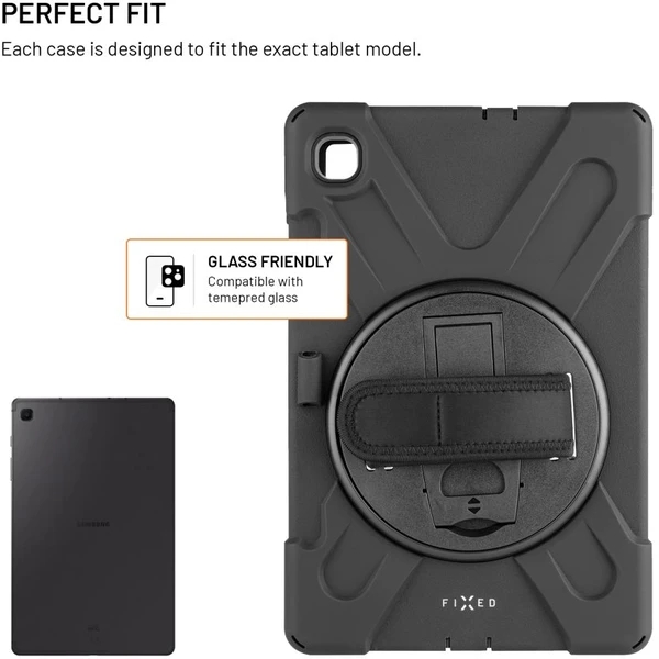 FIXED Rugged Tab Case odolné pouzdro se stojánkem Samsung Galaxy Tab S6 Lite 20/22/24 černé - Pouzdra - Obrázek dceea410ae204cd79f0d2cdfb891be95