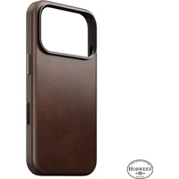 Nomad Traditional Leather (Horween) MagSafe kožený kryt iPhone 18 Pro Rustic Brown - Pouzdra