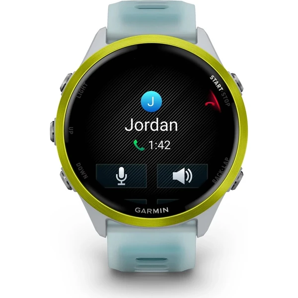 Garmin Forerunner 570 47 mm žlutá hliníková luneta s bílo-tyrkysovým poloprůhledným řemínkem (Další) - Chytré hodinky - Obrázek dd040e74964b46ac99ef36932debeac2