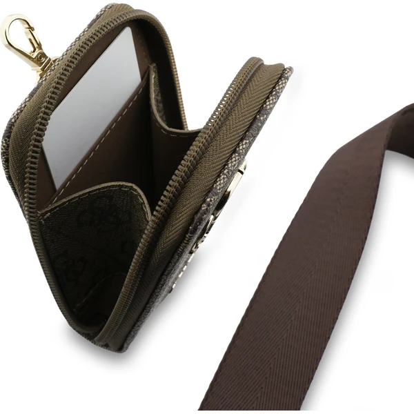 Guess Crossbody Popruh PU 4G Metal Logo + Peněženka hnědá - Popruhy a crossbody - Obrázek dd1bbfd0cb5c4414b75faea612063bc8