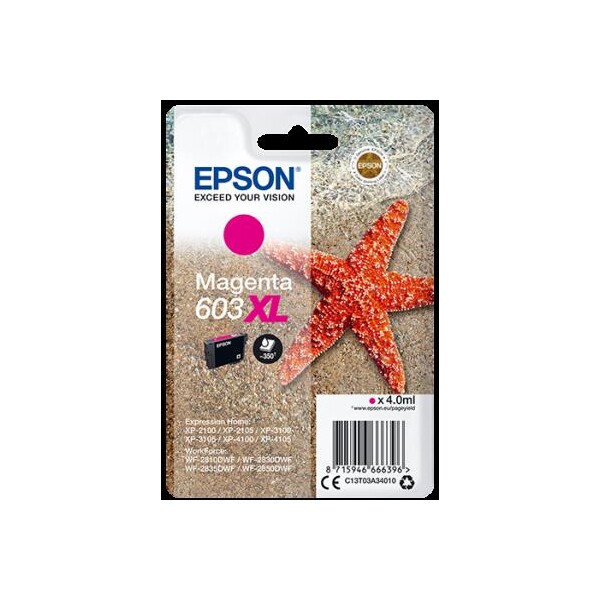 Inkoustová náplň Epson 603 XL - purpurový