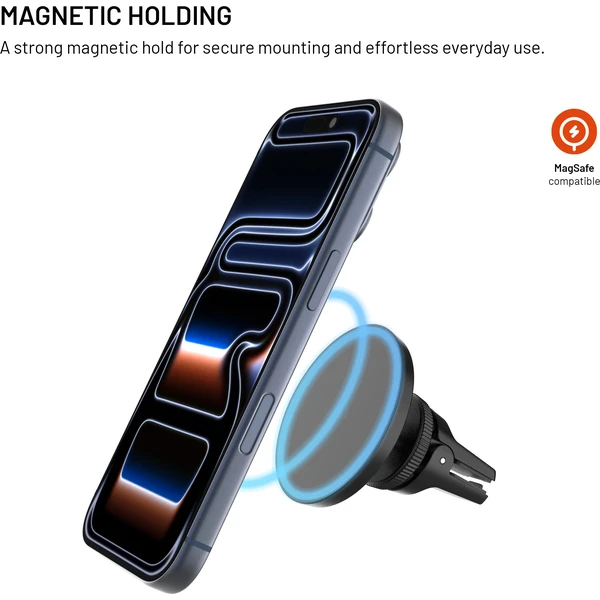 FIXED MagCircle magnetický držák do ventilace s podporou MagSafe černý - Držáky - Obrázek dd4d0c70bb76419cb40910cb4db97daa