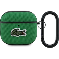 Lacoste Petit Pique Croc Logo Patch pouzdro AirPods 4 zelené - Pouzdra