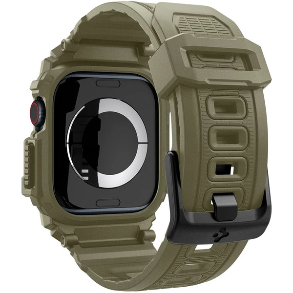 Spigen Rugged Armor Pro řemínek s pouzdrem Apple Watch 10/11 (46mm) zelený - Řemínky - Obrázek dd5d47909d5848a39855b91d7fbd7122