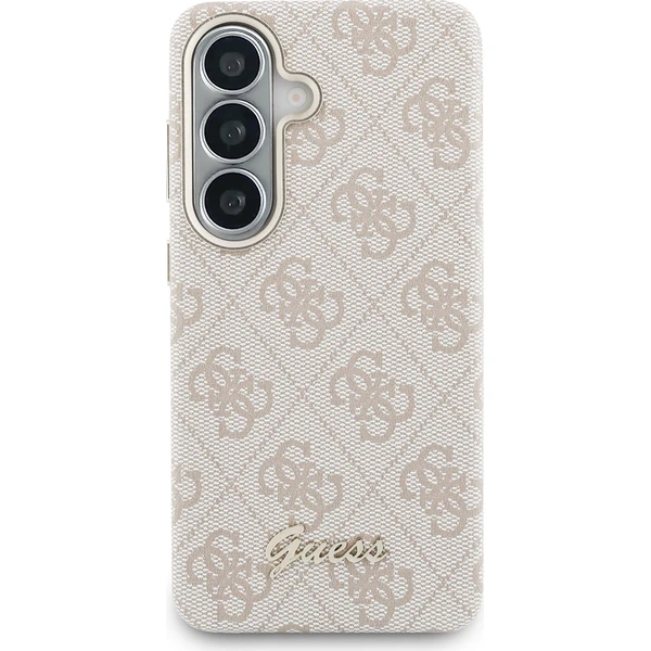 Guess PU 4G Script Metal Logo Magnetic kryt Samsung Galaxy S26 růžový - Pouzdra - Obrázek dda3d0a940ae45e3a8458d7030af8101