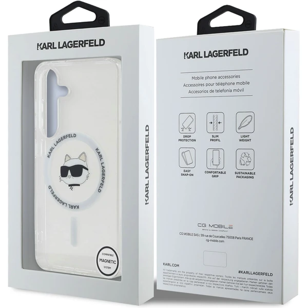 Karl Lagerfeld IML Choupette Head MagSafe kryt Samsung Galaxy S25+ čirý - Pouzdra - Obrázek dda60e38aabf464f98e20495e28007ec