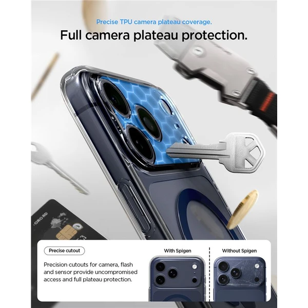 Spigen Ultra Hybrid MagSafe kryt iPhone 17 Pro Max clear deep blue - Pouzdra - Obrázek ddc6a0b83bcc4fa5a54421978af79730