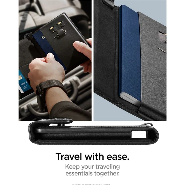 Spigen Universal Passport Holder pouzdro na cestovní doklady černé - Pouzdra - Obrázek ddd2eead66b04391b009d423c008c034