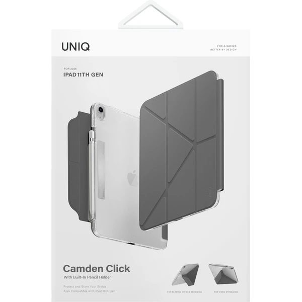 UNIQ Camden Click 2025 pouzdro iPad 11" (2025)/iPad 10.9" (2022) šedé - Pouzdra - Obrázek ddfbaf70b12e433593a7920dea3f2865