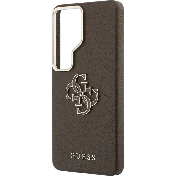 Guess PU 4G Resin Metal Logo kryt Samsung Galaxy S26 Ultra hnědý - Pouzdra - Obrázek de0308ecd3944005a8514df5f21095d4