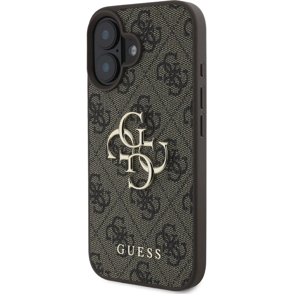 Guess PU 4G Metal Logo kryt pro iPhone 16 hnědý - Pouzdra - Obrázek de061ba04d684aafbfcdf2c1f60f2ef2