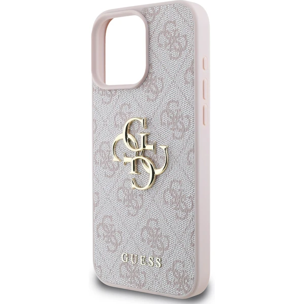 Guess PU 4G Metal Logo kryt pro iPhone 16 Pro růžový - Pouzdra - Obrázek de304e33ed5d4bb8b0541eeb0c63fae4