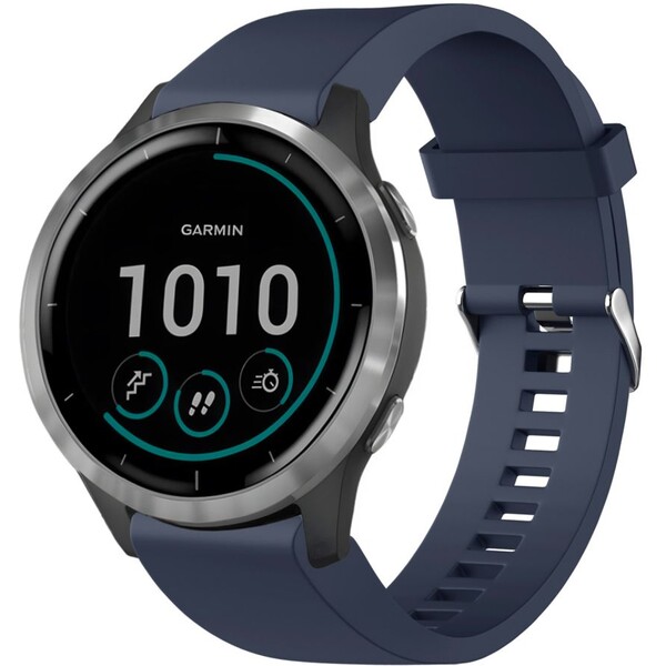 FIXED Silicone Strap řemínek pro Garmin QuickFit (20mm) modrý