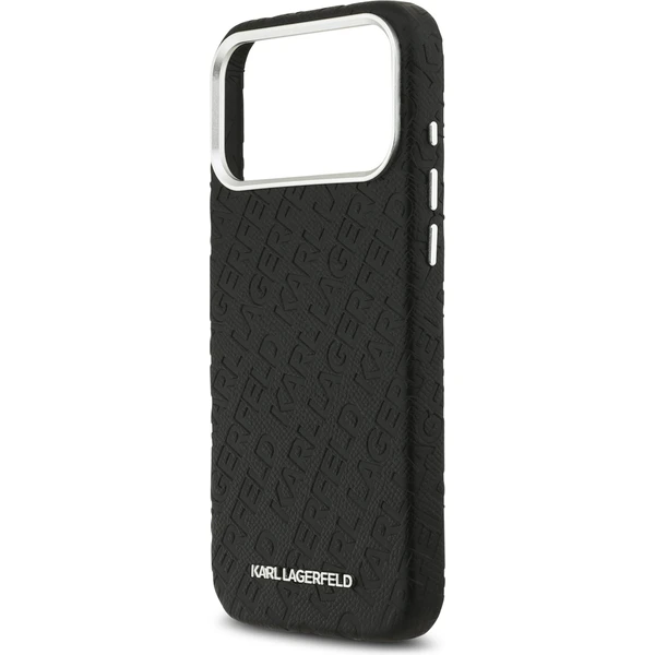 Karl Lagerfeld Grained PU Repeated Logo MagSafe kryt iPhone 17 Pro Max černý - Pouzdra - Obrázek de91be48664041238b7b3d74063f038d