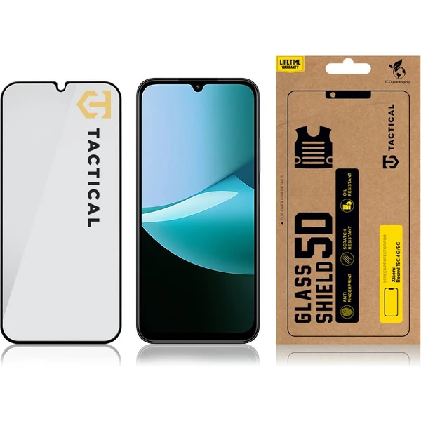 Tactical Glass Shield 5D sklo pro  Xiaomi Redmi 15C 4G/5G černé - Ochranné folie a skla - Obrázek de9666cc9fbb48d886ce05d0342697fc